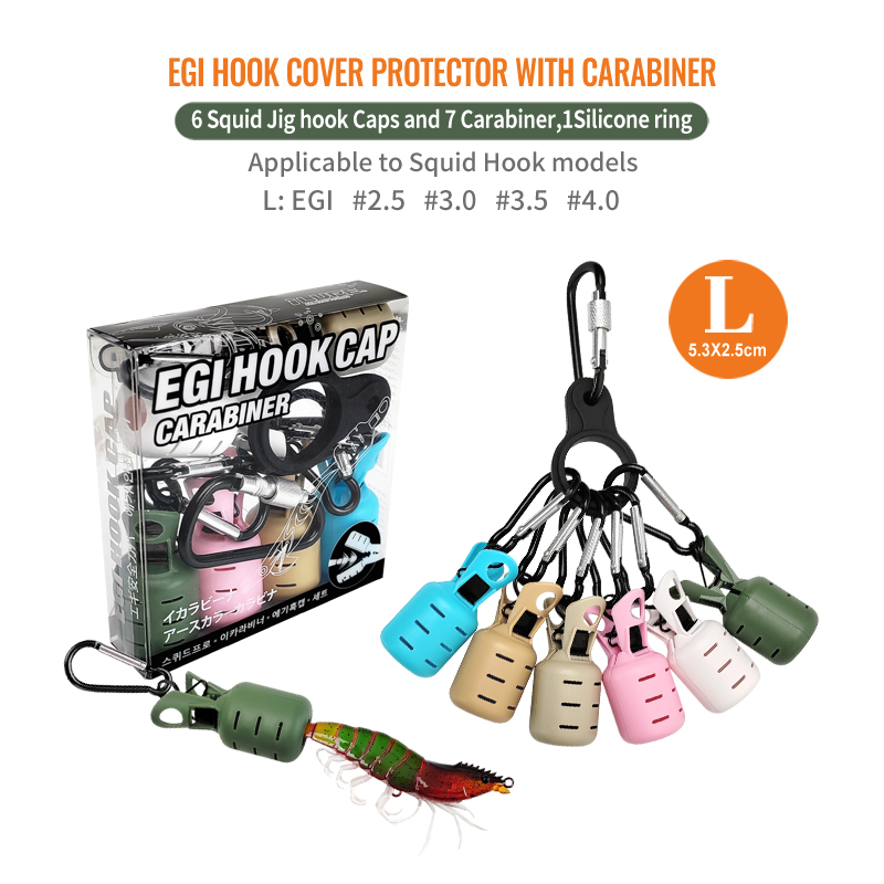 새로운 오징어 지그 미끼 보호기 키트 6pcs Webf - Fishing Line Winder 리뷰 및 가격